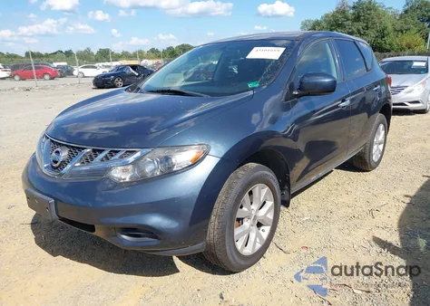 2013 Nissan Murano S z USA, uszkodzony, nr VIN JN8AZ1MW4DW305135